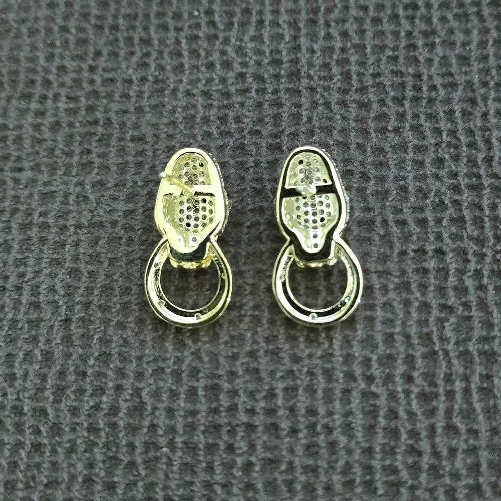 Cote d'Argent Cheetah Grasping Gold💛 Ring⭕️ Earrings